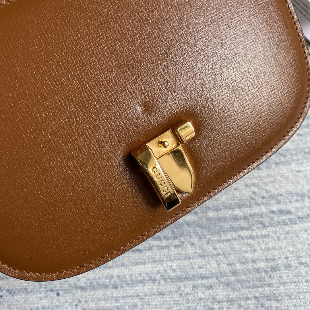 Gucci Sylvie 1969 Mini Shoulder Bag 615965 Brown